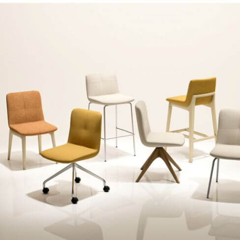 Assortnment of ERG Addy collection chairs